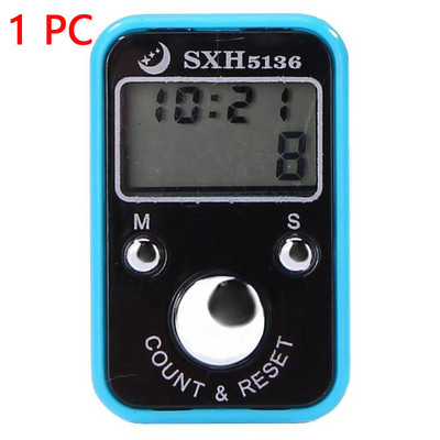 Mini contor de rânduri de degete LCD, contor digital electronic, marcator de cusături și cronometru de numărare a degetelor, contor de fotbal, golf