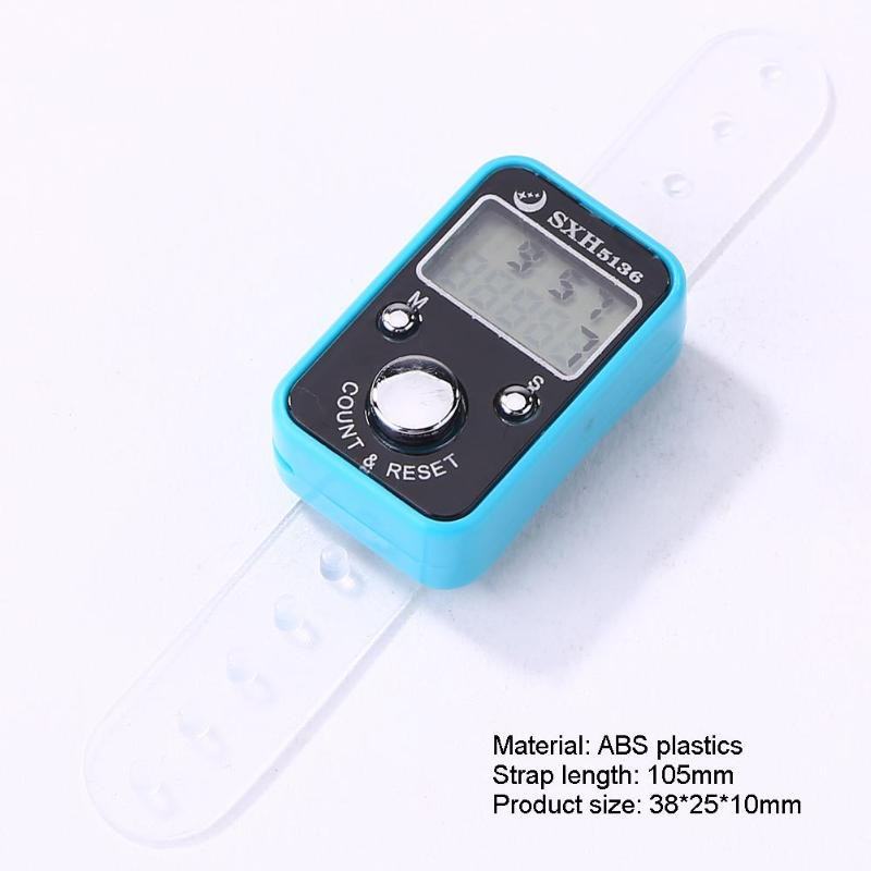 Mini contor de rânduri de degete LCD, contor digital electronic, marcator de cusături și cronometru de numărare a degetelor, contor de fotbal, golf