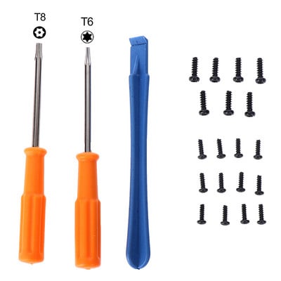 Κατσαβίδι Torx T6 & T8 T8H & T6 Κατσαβίδι ασφαλείας για Xbox-360/ PS3/ PS4 Εργαλείο ανοίγματος επισκευής οπών με προστασία από παραβίαση