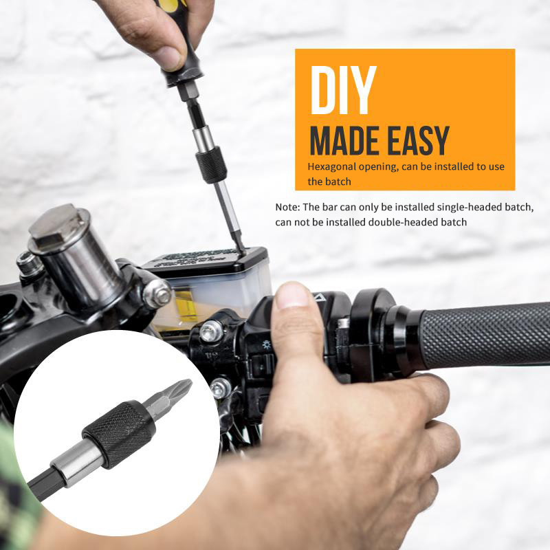 1/4-tollise kuuskantvarrega kiirvabastusega elektriline puur, magnetiline kruvikeeraja, reguleeritav pikendushoidiku varre varre elektritööriistad