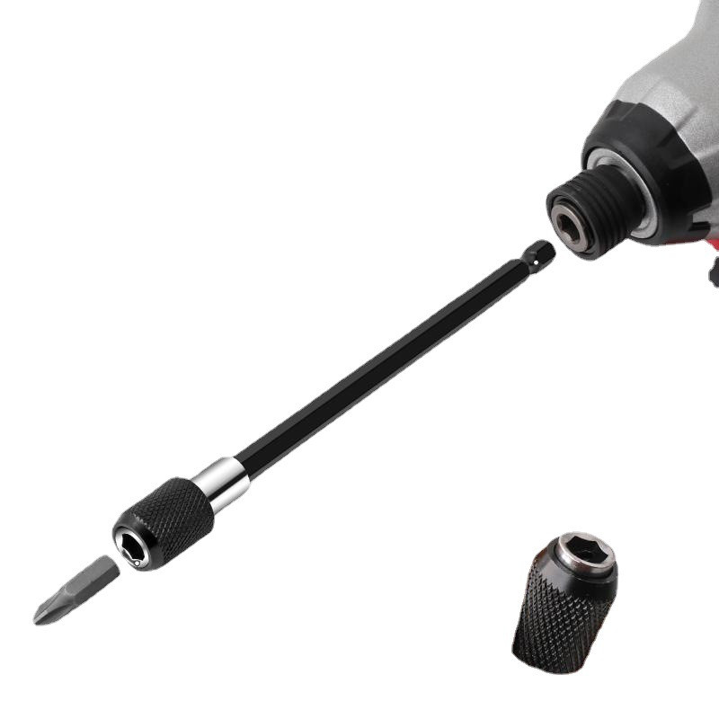 1/4-tollise kuuskantvarrega kiirvabastusega elektriline puur, magnetiline kruvikeeraja, reguleeritav pikendushoidiku varre varre elektritööriistad