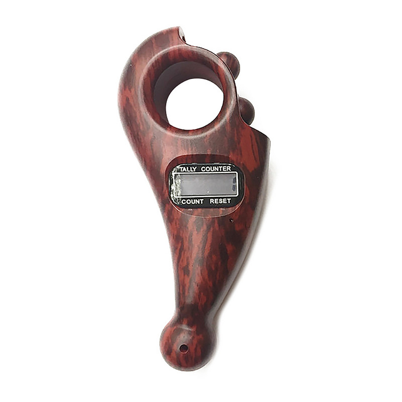 Επαναφορά κουμπιού Ηλεκτρονική οθόνη ροζάρι 5 ψηφίων Εργονομική χαμηλή κατανάλωση ενέργειας Φορητός μετρητής δακτύλων Buddha Beads Counter