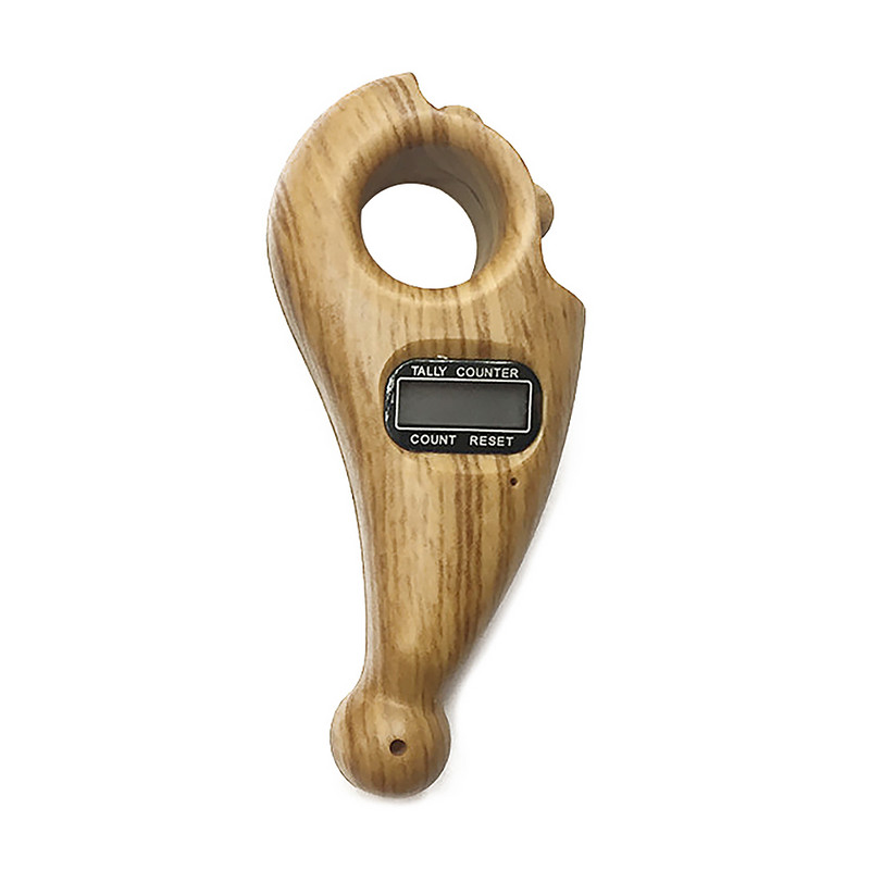 Επαναφορά κουμπιού Ηλεκτρονική οθόνη ροζάρι 5 ψηφίων Εργονομική χαμηλή κατανάλωση ενέργειας Φορητός μετρητής δακτύλων Buddha Beads Counter