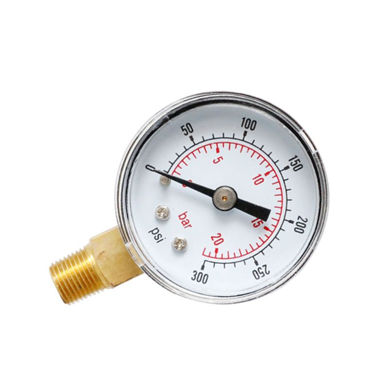 Sihverplaadi tüüp manomeetri alumine kinnitus 15/30/60/100/160/200/300 PSI ja latt Kasulik