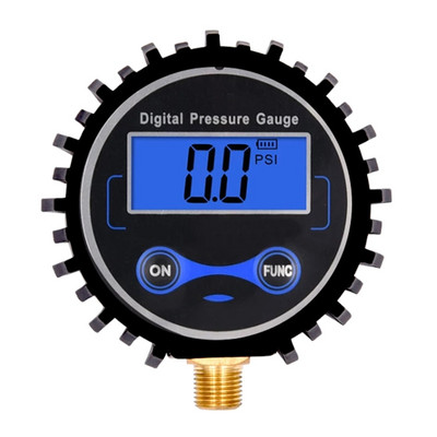 Digitālais riepu riepu gaisa spiediena mērītājs Digitālais riepu spiediena mērītājs fona apgaismojuma LCD displejs vieglo kravas automašīnu motociklam