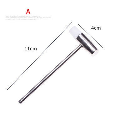 Kellatööriista haamer, metallist pehme ja kõva kaheotstarbeline kummipeaga vasar, kella hooldustööriist