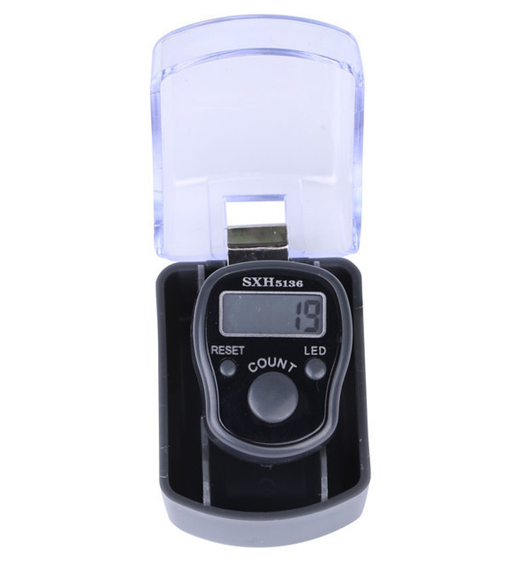 Mini Stitch Marker Row Finger Ring Counter Ηλεκτρική ψηφιακή οθόνη LCD με φως LED για ράψιμο Εργαλείο ύφανσης πλεξίματος 2023