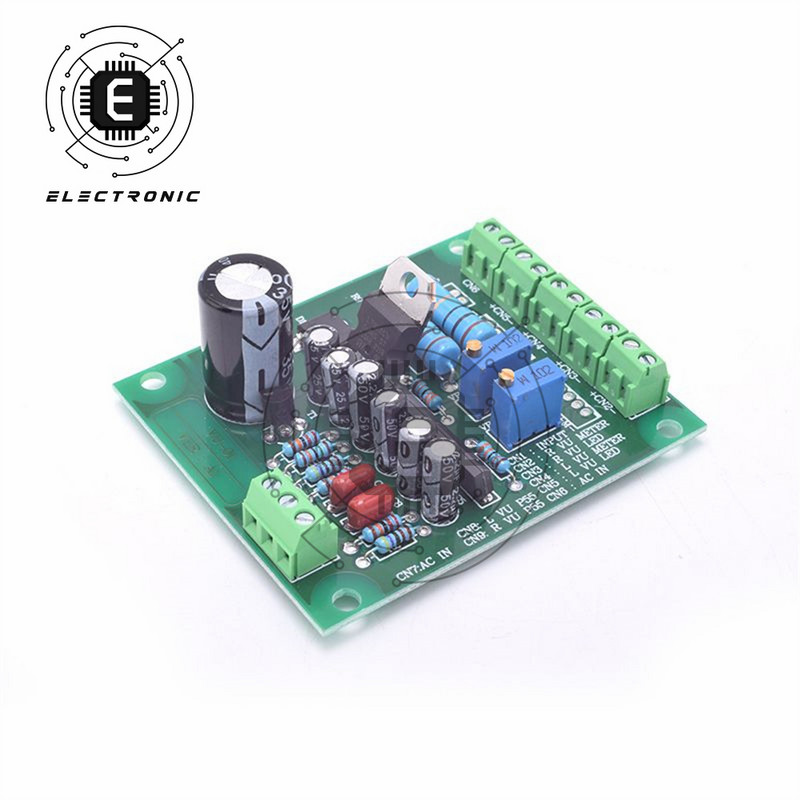 DC 6–12 V VU taseme helimõõturi draiveriplaat + 2 tk VU arvesti sooja värvi helirõhumõõturiga 5–60 W võimendi jaoks AC12 V sisend