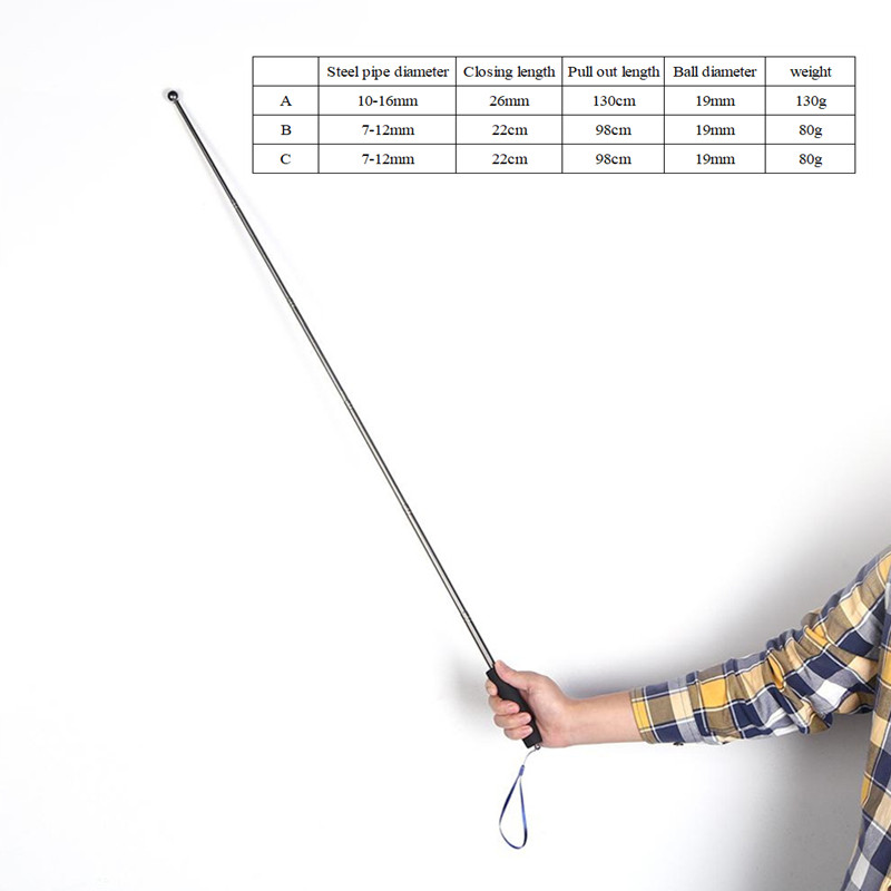 98/130CM višenamjenski teleskopski čekići za samoobranu prazan bubanj soba za čekiće ispitna šipka za inspekciju soba alati metel test