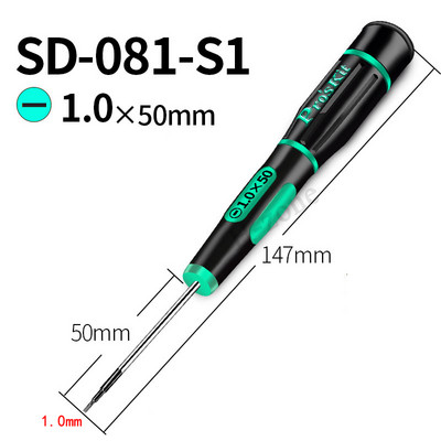 Pro`sKit SD-081 serijos tikslaus atsuktuvo neslystanti rankena, tinka kompiuteriniam mobiliajam įrenginiui elektroniniam amatų taisymo įrankiui