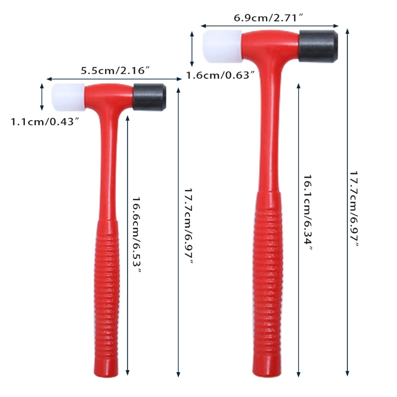 Dupla fej órajavító kalapács könnyű kézműves ékszerkészítéshez