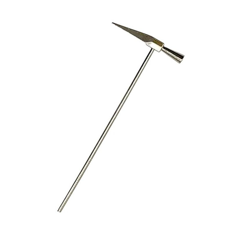 Geoloogiline haamer terava otsa ja kummist käepidemega, 16,3 cm / 15,8 cm sulamist geoloogi haamer müüritise haamer