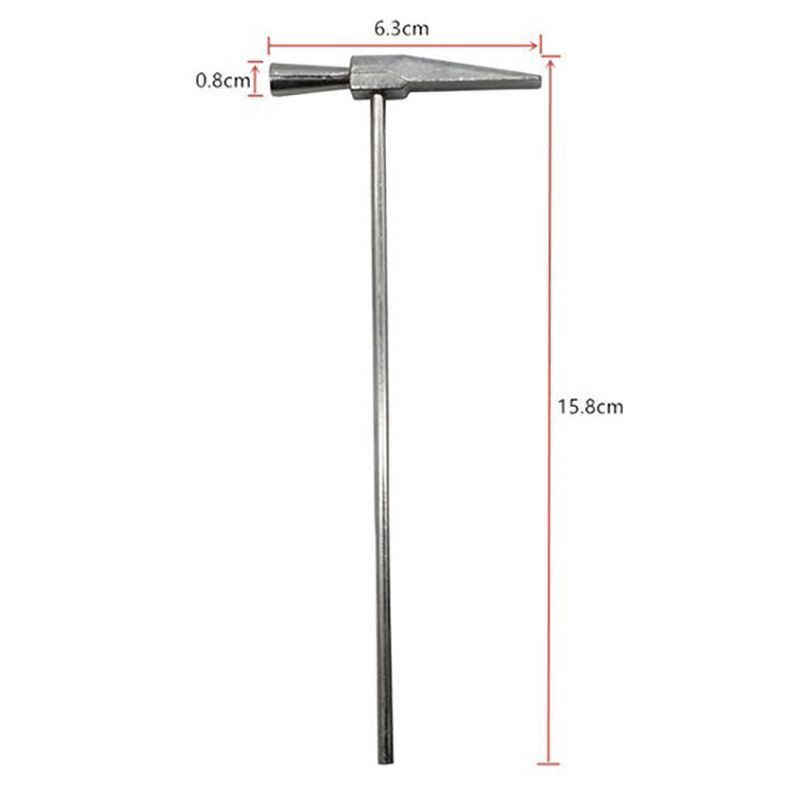 Geoloogiline haamer terava otsa ja kummist käepidemega, 16,3 cm / 15,8 cm sulamist geoloogi haamer müüritise haamer