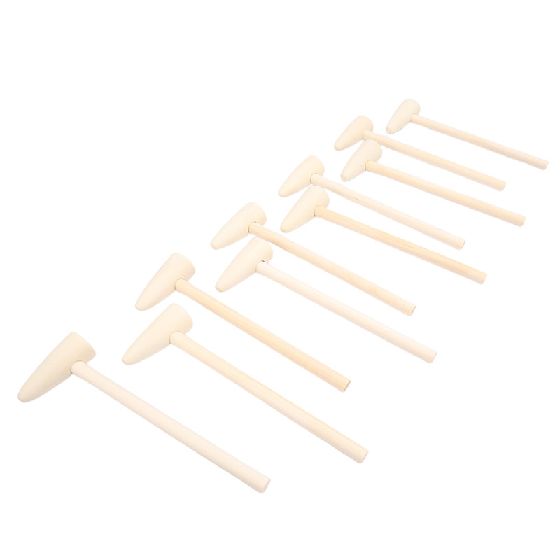 5/10 tk MINI puidust haamer 140x43x19mm krabi homaar mereandide kreekerid laste mänguasjad naljakad