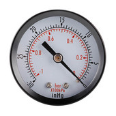 NPT -30HG/0PS Vakuumski manometar 1/4" Mini brojčanik Prijenosni mjerač s dvostrukom ljestvicom Mjerač vakuumskog tlaka 2" Brojčanik s digitalnim zaslonom