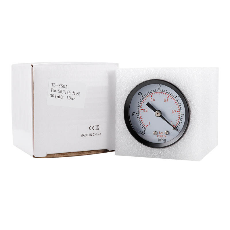 NPT -30HG/0PS Vakuumski manometar 1/4" Mini brojčanik Prijenosni mjerač s dvostrukom ljestvicom Mjerač vakuumskog tlaka 2" Brojčanik s digitalnim zaslonom