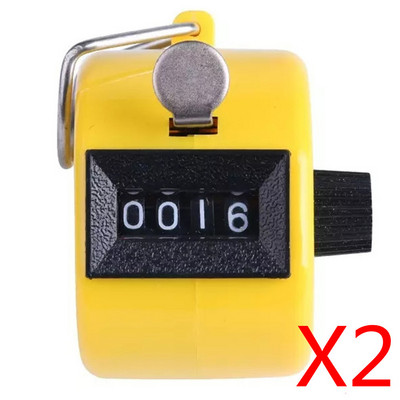 Prijenosni, izdržljivi brojač za mini golf broj 4, digitalni ručni brojač, ručni brojač s klikerima, golf kromirana sportska oprema