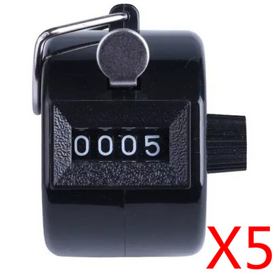 Prijenosni, izdržljivi brojač za mini golf broj 4, digitalni ručni brojač, ručni brojač s klikerima, golf kromirana sportska oprema