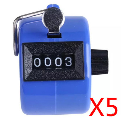 Prijenosni, izdržljivi brojač za mini golf broj 4, digitalni ručni brojač, ručni brojač s klikerima, golf kromirana sportska oprema