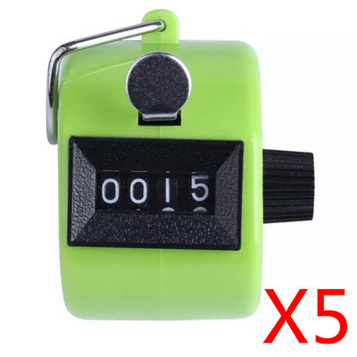 Prijenosni, izdržljivi brojač za mini golf broj 4, digitalni ručni brojač, ručni brojač s klikerima, golf kromirana sportska oprema