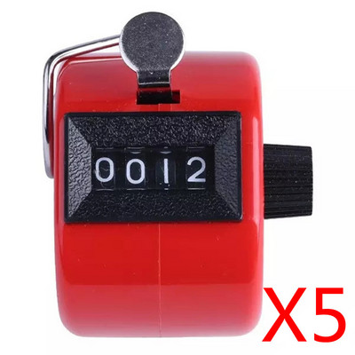 Prijenosni, izdržljivi brojač za mini golf broj 4, digitalni ručni brojač, ručni brojač s klikerima, golf kromirana sportska oprema