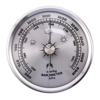 Стенен битов барометър, висяща метеорологична станция, точност, циферблат, указател, механичен анероиден манометър за въздух