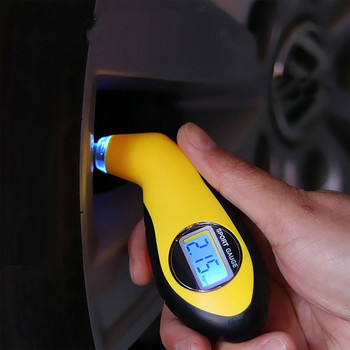 Φορητό ψηφιακό ελαστικό LCD 0-150 PSI με οπίσθιο φωτισμό TyreTester Εργαλείο βαρομέτρων για μοτοσικλέτα αυτοκινήτου KPA BAR Μετρητής πίεσης αέρα
