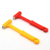 Mini autó kalapács ablaküvegtörő szíjvágó szerszám otthoni vészhelyzeti menekülési kalapács szélvédő üvegtörő