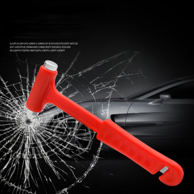 Mini autó kalapács ablaküvegtörő szíjvágó szerszám otthoni vészhelyzeti menekülési kalapács szélvédő üvegtörő