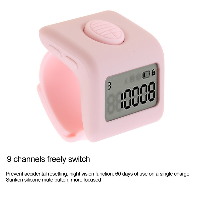 Svēto reliģisko lūgšanu pērlīšu skaitītājs Digitālais pirkstu skaitītājs ripināmām krellēm Roku skaitītājs budistu lūgšanai