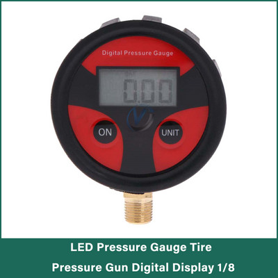 1/4 1/8 200 PSI digitalni mjerač tlaka u gumama LCD pozadinsko osvjetljenje LED digitalni mjerač tlaka u gumama mjerač tlaka za auto tester tlaka
