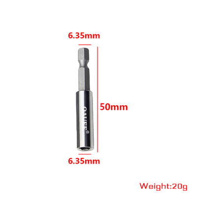 Kuuskantvarda varre kruvikeeraja pikendus 1/4" magnetiline kiirvahetuspikendus pika käepidemega kruvikeeraja otsiku hoidja käsitööriistade pesa