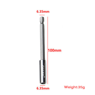 Kuuskantvarda varre kruvikeeraja pikendus 1/4" magnetiline kiirvahetuspikendus pika käepidemega kruvikeeraja otsiku hoidja käsitööriistade pesa