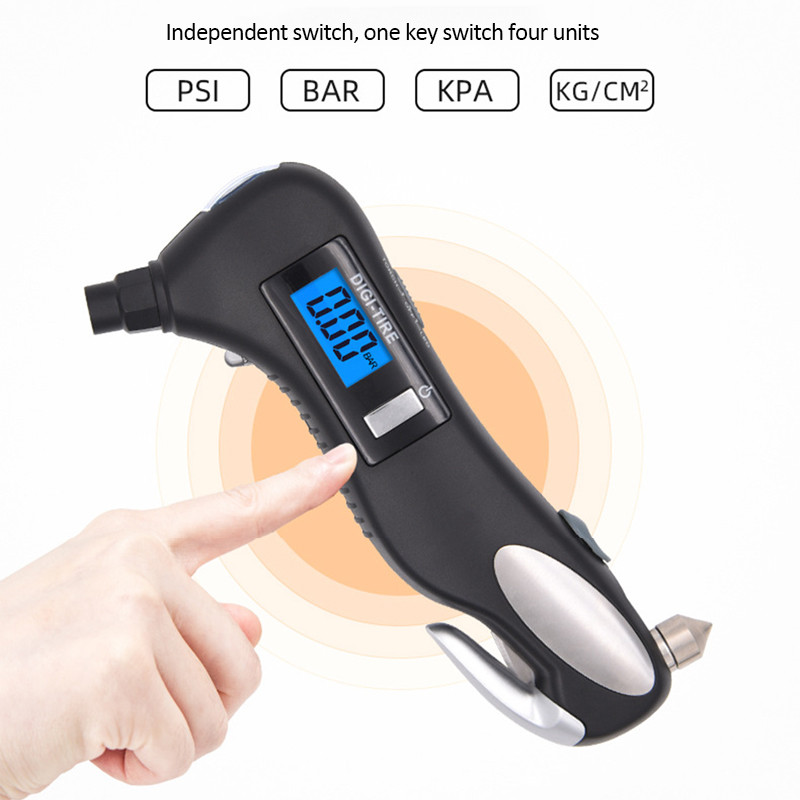 Manometru 5 în 1 pentru anvelope 0-150 PSI Manometru digital pentru presiunea în anvelope pentru autovehicul Manometru pentru presiunea în anvelope pentru diagnosticare a anvelopelor auto