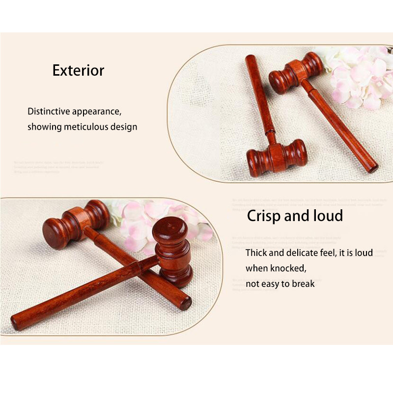 1vnt Mini Hammer Advokatas Dekoratyvinis plaktukas Teisėjas Plaktukas Medinis Plaktukas Medinis Daugiafunkcis įrankis mažas plaktukas gimtadienio dovana Kalėdų žaislas