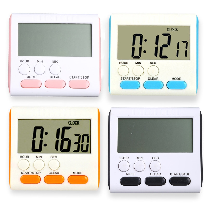 Magnētiskais digitālais LCD virtuves olu gatavošana LAIKA taimeris Skola Atpakaļskaitīšana uz augšu 24 h