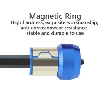 Магнитен държач за битове Сплав Електрически магнитен пръстен Отвертка Бит Антикорозионен Силен магнетизатор за свредло Phillip Магнитно