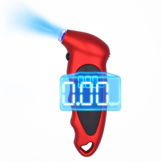 Noul indicator de presiune în anvelope Iluminare din spate Monitorizare digitală a presiunii în anvelope de înaltă precizie Contor de presiune a aerului în anvelope de mașină Afișaj LCD