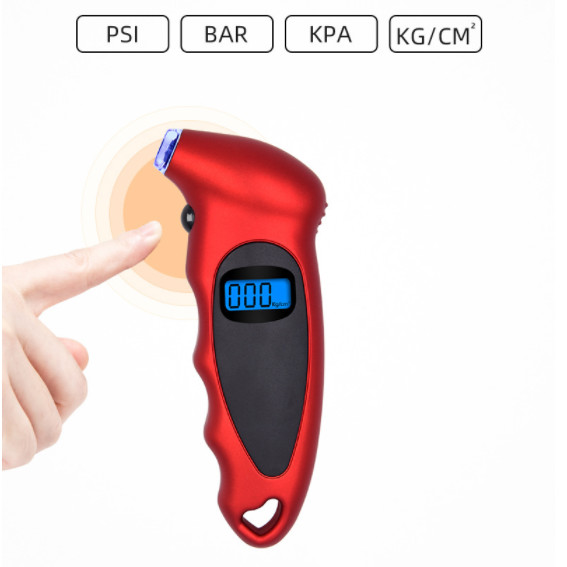 Noul indicator de presiune în anvelope Iluminare din spate Monitorizare digitală a presiunii în anvelope de înaltă precizie Contor de presiune a aerului în anvelope de mașină Afișaj LCD
