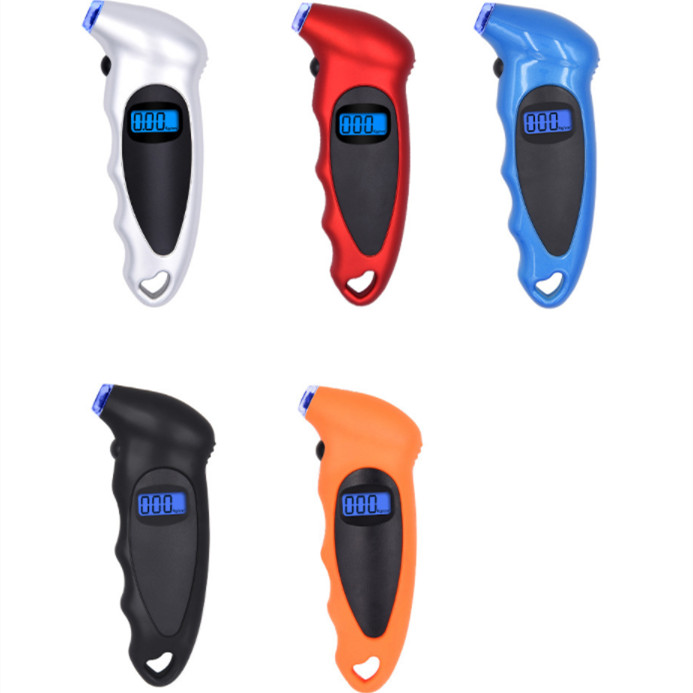 Noul indicator de presiune în anvelope Iluminare din spate Monitorizare digitală a presiunii în anvelope de înaltă precizie Contor de presiune a aerului în anvelope de mașină Afișaj LCD