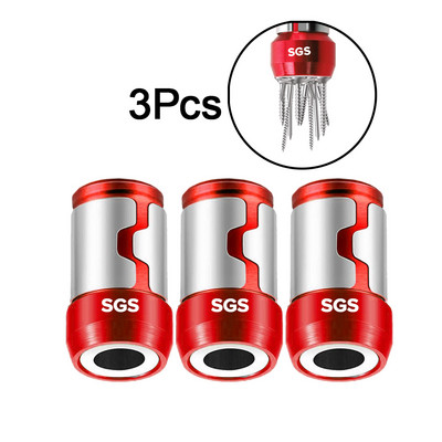 Suport pentru biți magnetice Inel magnetic electric din aliaj Cap de șurubelniță SGS Inel magnetic puternic anti-alunecare pentru magnetizator Phillip Bit