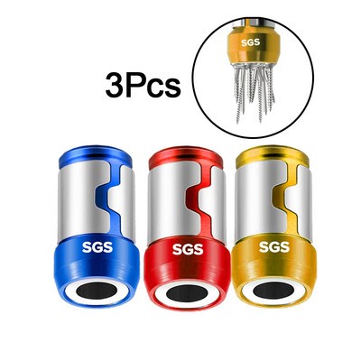 Suport pentru biți magnetice Inel magnetic electric din aliaj Cap de șurubelniță SGS Inel magnetic puternic anti-alunecare pentru magnetizator Phillip Bit