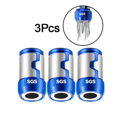 Suport pentru biți magnetice Inel magnetic electric din aliaj Cap de șurubelniță SGS Inel magnetic puternic anti-alunecare pentru magnetizator Phillip Bit