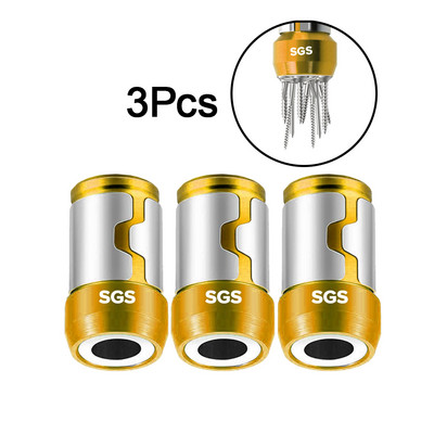 Suport pentru biți magnetice Inel magnetic electric din aliaj Cap de șurubelniță SGS Inel magnetic puternic anti-alunecare pentru magnetizator Phillip Bit
