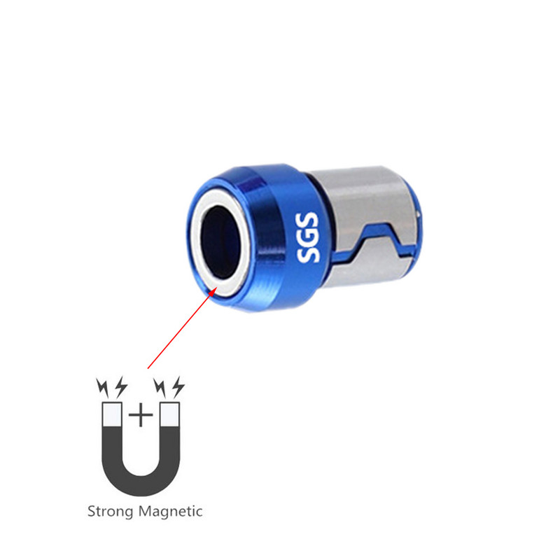 Suport pentru biți magnetice Inel magnetic electric din aliaj Cap de șurubelniță SGS Inel magnetic puternic anti-alunecare pentru magnetizator Phillip Bit