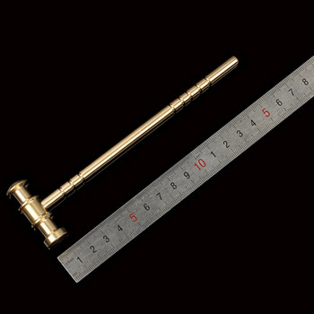 Υψηλής ποιότητας ορείχαλκο στερεό σφυρί L150mm DIY για χειροκίνητη επισκευή ρολογιού σφυριού Δερμάτινο σφυρί εξαρτήματα εργαλείων χειρός