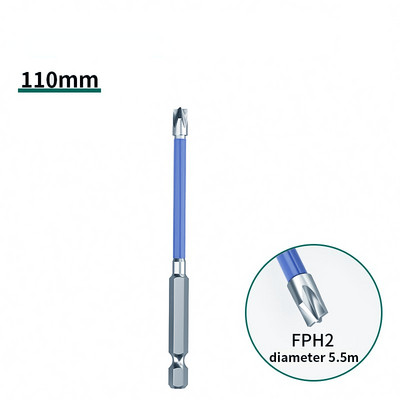 Magnetiline kruvikeeraja otsik 65 mm 110 mm magnetiline spetsiaalne piluga ristkruvikeeraja FPH2 pistikupesa lüliti elektriku käsitööriistade jaoks