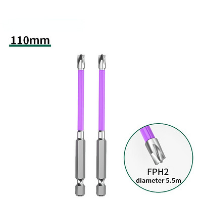 Magnetiline kruvikeeraja otsik 65 mm 110 mm magnetiline spetsiaalne piluga ristkruvikeeraja FPH2 pistikupesa lüliti elektriku käsitööriistade jaoks