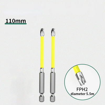 Magnetiline kruvikeeraja otsik 65 mm 110 mm magnetiline spetsiaalne piluga ristkruvikeeraja FPH2 pistikupesa lüliti elektriku käsitööriistade jaoks