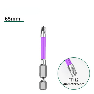 Magnetiline kruvikeeraja otsik 65 mm 110 mm magnetiline spetsiaalne piluga ristkruvikeeraja FPH2 pistikupesa lüliti elektriku käsitööriistade jaoks